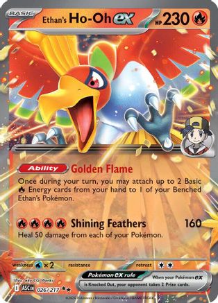 Ethan's Ho-Oh ex (026/null) - Holofoil [ME Ascended Heroes] - ME: Ascended Heroes - Card Brawlers | Quebec | Canada |