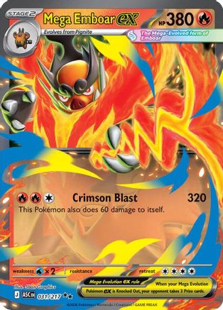 Mega Emboar ex (031/217) - Holofoil [ME Ascended Heroes] - ME: Ascended Heroes - Card Brawlers | Quebec | Canada |