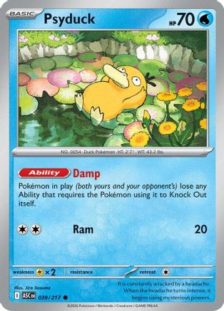 Psyduck (039/217) - Reverse Holofoil [ME Ascended Heroes] - ME: Ascended Heroes - Card Brawlers | Quebec | Canada |