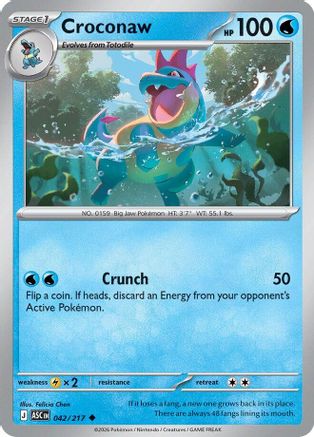 Croconaw (042/null) [ME Ascended Heroes] - ME: Ascended Heroes - Card Brawlers | Quebec | Canada |