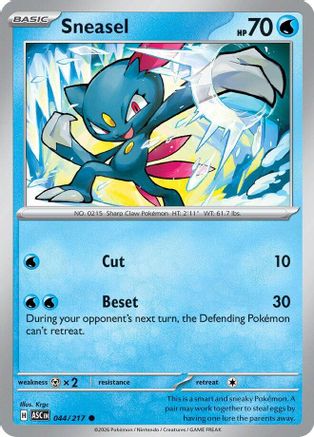 Sneasel (044/null) [ME Ascended Heroes] - ME: Ascended Heroes - Card Brawlers | Quebec | Canada |