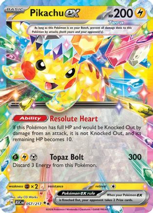 Pikachu ex (057/217) - Holofoil [ME Ascended Heroes] - ME: Ascended Heroes - Card Brawlers | Quebec | Canada |