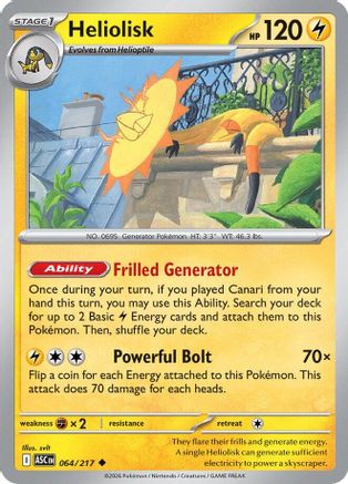 Heliolisk (064/217) [ME Ascended Heroes] - ME: Ascended Heroes - Card Brawlers | Quebec | Canada |