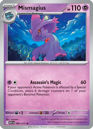 Mismagius (086/null) - Holofoil [ME Ascended Heroes] - ME: Ascended Heroes - Card Brawlers | Quebec | Canada |