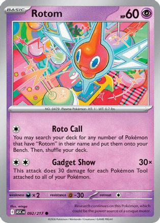 Rotom (092/null) [ME Ascended Heroes] - ME: Ascended Heroes - Card Brawlers | Quebec | Canada |