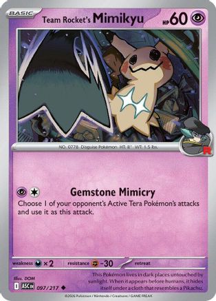 Team Rocket's Mimikyu (097/217) [ME Ascended Heroes]