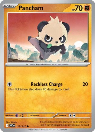 Pancham (115/null) [ME Ascended Heroes] - ME: Ascended Heroes - Card Brawlers | Quebec | Canada |