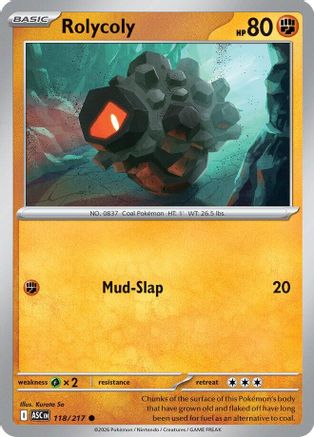Rolycoly (118/null) [ME Ascended Heroes] - ME: Ascended Heroes - Card Brawlers | Quebec | Canada |