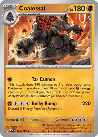 Coalossal (120/null) - Holofoil [ME Ascended Heroes] - ME: Ascended Heroes - Card Brawlers | Quebec | Canada |