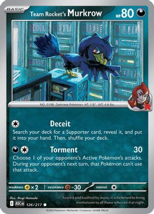 Team Rocket's Murkrow (126/null) [ME Ascended Heroes] - ME: Ascended Heroes - Card Brawlers | Quebec | Canada |