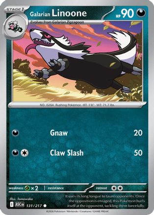 Galarian Linoone (131/null) [ME Ascended Heroes] - ME: Ascended Heroes - Card Brawlers | Quebec | Canada |