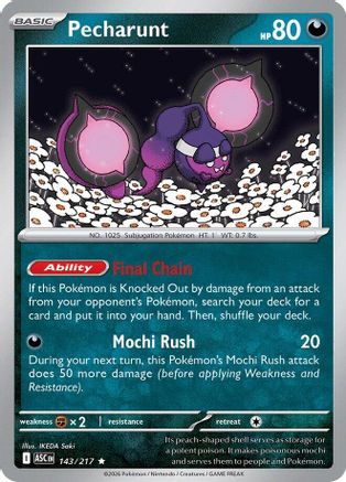 Pecharunt (143/null) - Holofoil [ME Ascended Heroes] - ME: Ascended Heroes - Card Brawlers | Quebec | Canada |