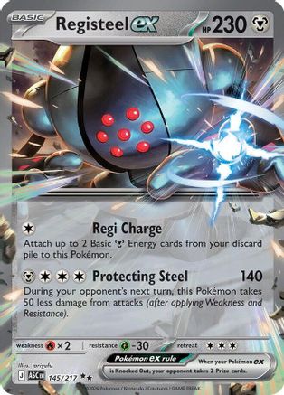 Registeel ex (145/null) - Holofoil [ME Ascended Heroes] - ME: Ascended Heroes - Card Brawlers | Quebec | Canada |