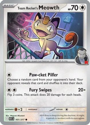 Team Rocket's Meowth (161/null) [ME Ascended Heroes] - ME: Ascended Heroes - Card Brawlers | Quebec | Canada |