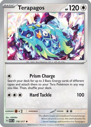Terapagos (178/null) - Reverse Holofoil [ME Ascended Heroes] - ME: Ascended Heroes - Card Brawlers | Quebec | Canada |