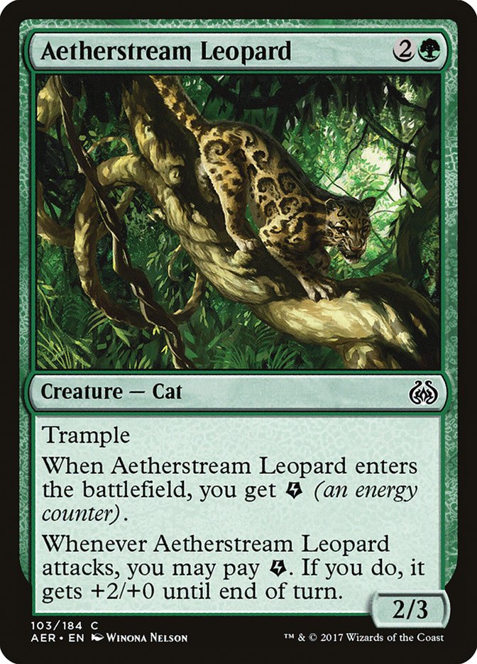 Aetherstream Leopard [Aether Revolt] - Magic: The Gathering - Card Brawlers | Quebec | Canada |