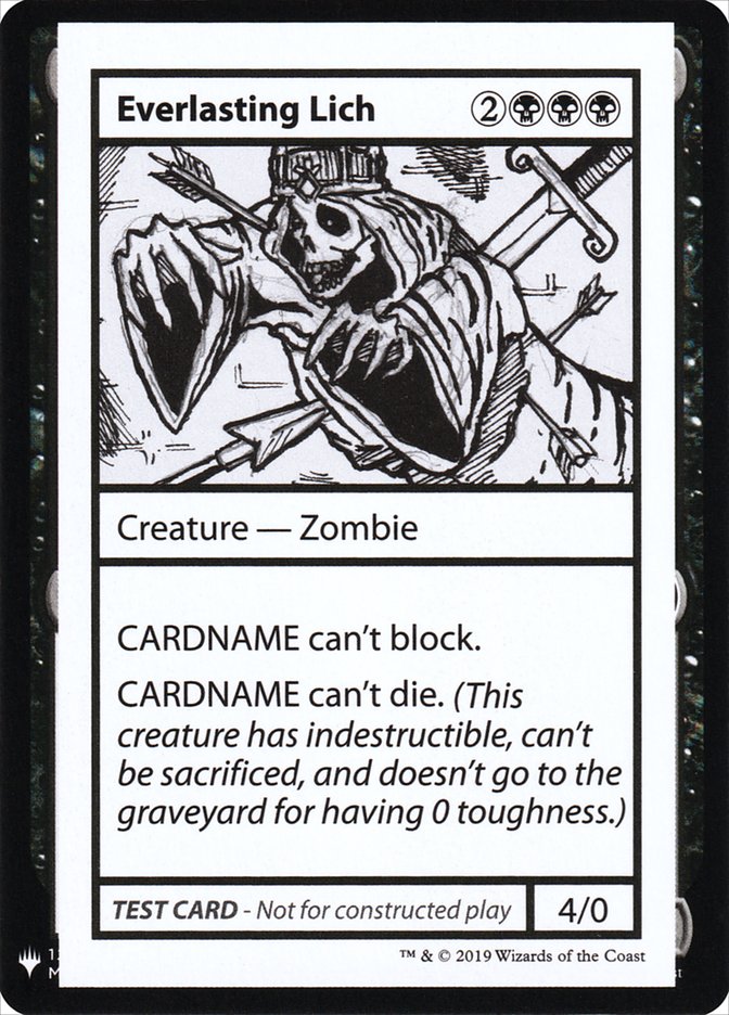 Everlasting Lich [Mystery Booster Playtest Cards] - Magic: The Gathering - Card Brawlers | Quebec | Canada |