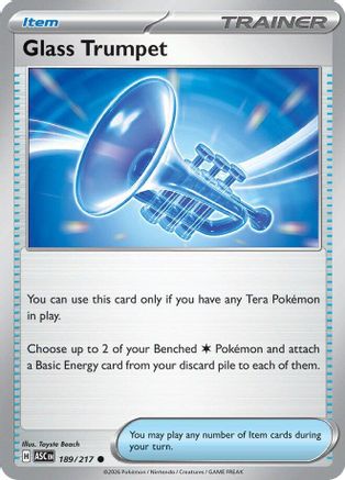 Glass Trumpet (189/217) - Reverse Holofoil [ME Ascended Heroes] - ME: Ascended Heroes - Card Brawlers | Quebec | Canada |