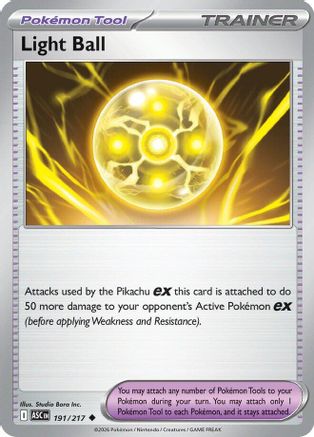 Light Ball (191/null) [ME Ascended Heroes] - ME: Ascended Heroes - Card Brawlers | Quebec | Canada |