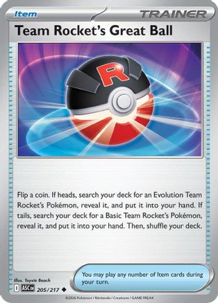 Team Rocket's Great Ball (205/null) [ME Ascended Heroes] - ME: Ascended Heroes - Card Brawlers | Quebec | Canada |