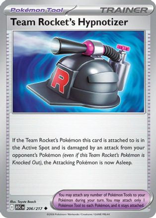 Team Rocket's Hypnotizer (206/null) - Reverse Holofoil [ME Ascended Heroes] - ME: Ascended Heroes - Card Brawlers | Quebec | Canada |