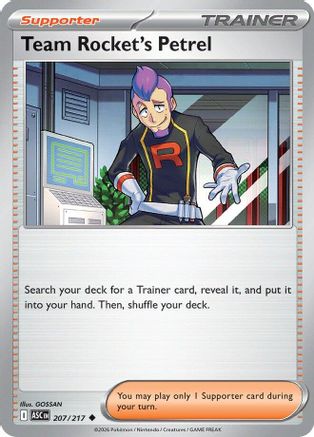 Team Rocket's Petrel (207/null) [ME Ascended Heroes] - ME: Ascended Heroes - Card Brawlers | Quebec | Canada |
