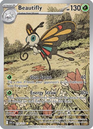 Beautifly (219/217) - Holofoil [ME Ascended Heroes] - ME: Ascended Heroes - Card Brawlers | Quebec | Canada |