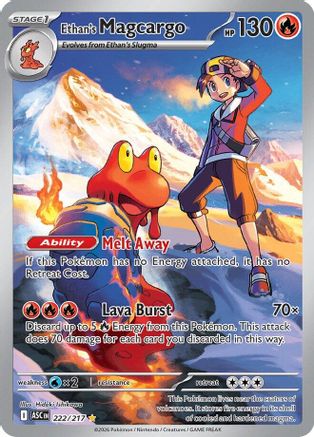 Ethan's Magcargo (222/217) - Holofoil [ME Ascended Heroes] - ME: Ascended Heroes - Card Brawlers | Quebec | Canada |