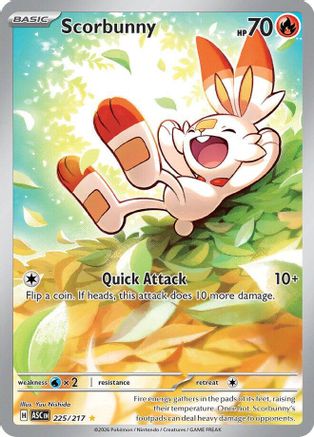 Scorbunny (225/217) - Holofoil [ME Ascended Heroes] - ME: Ascended Heroes - Card Brawlers | Quebec | Canada |