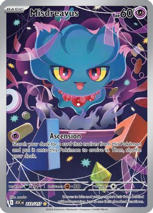 Misdreavus (233/217) - Holofoil [ME Ascended Heroes] - ME: Ascended Heroes - Card Brawlers | Quebec | Canada |