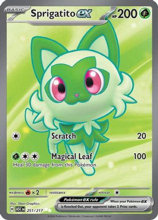 Sprigatito ex (251/null) - Holofoil [ME Ascended Heroes] - ME: Ascended Heroes - Card Brawlers | Quebec | Canada |