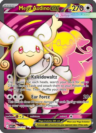 Mega Audino ex (253/217) - Holofoil [ME Ascended Heroes] - ME: Ascended Heroes - Card Brawlers | Quebec | Canada |