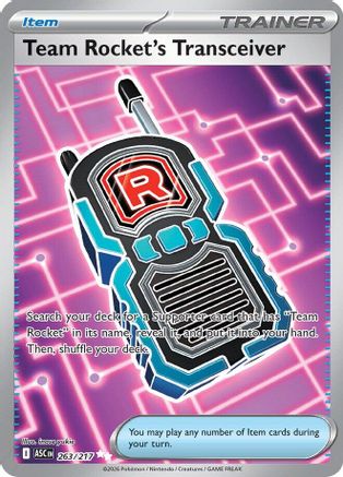 Team Rocket's Transceiver (263/217) - Holofoil [ME Ascended Heroes] - ME: Ascended Heroes - Card Brawlers | Quebec | Canada |
