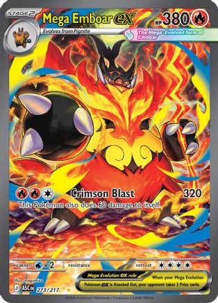 Mega Emboar ex (273/217) - Holofoil [ME Ascended Heroes] - ME: Ascended Heroes - Card Brawlers | Quebec | Canada |
