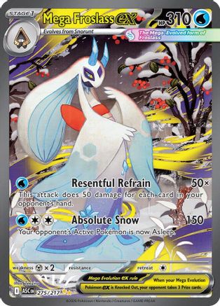 Mega Froslass ex (275/217) - Holofoil [ME Ascended Heroes] - ME: Ascended Heroes - Card Brawlers | Quebec | Canada |