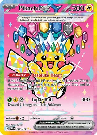 Pikachu ex (277/217) - Holofoil [ME Ascended Heroes] - ME: Ascended Heroes - Card Brawlers | Quebec | Canada |