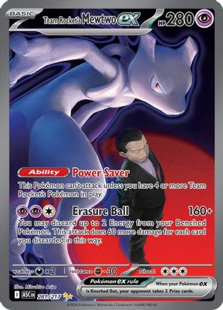 Team Rocket's Mewtwo ex (281/217) - Holofoil [ME Ascended Heroes] - ME: Ascended Heroes - Card Brawlers | Quebec | Canada |