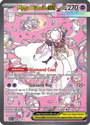 Mega Diancie ex (282/217) - Holofoil [ME Ascended Heroes] - ME: Ascended Heroes - Card Brawlers | Quebec | Canada |