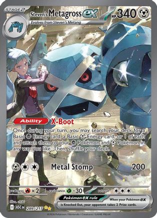 Steven's Metagross ex (289/null) - Holofoil [ME Ascended Heroes] - ME: Ascended Heroes - Card Brawlers | Quebec | Canada |
