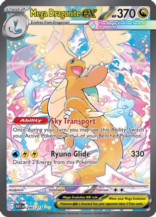 Mega Dragonite ex (290/217) - Holofoil [ME Ascended Heroes] - ME: Ascended Heroes - Card Brawlers | Quebec | Canada |