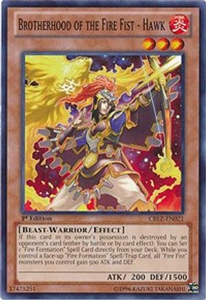 Brotherhood of the Fire Fist - Hawk [CBLZ-EN021] Common - Yu-Gi-Oh! - Card Brawlers | Quebec | Canada |