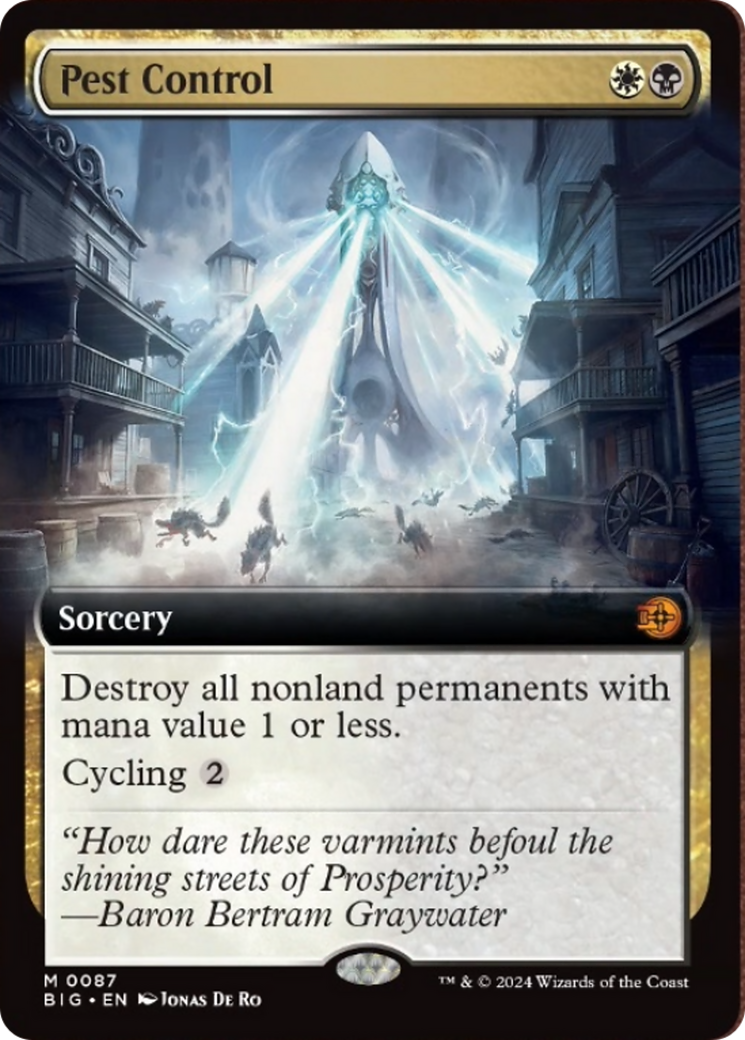 Pest Control (Extended Art) [Outlaws of Thunder Junction: The Big Score] - Magic: The Gathering - Card Brawlers | Quebec | Canada |