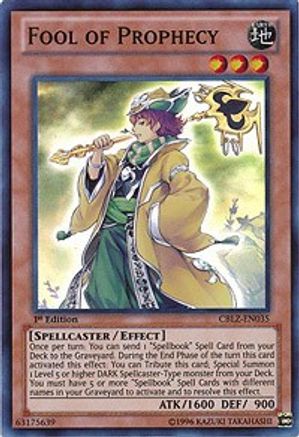 Fool of Prophecy [CBLZ-EN035] Super Rare - Yu-Gi-Oh! - Card Brawlers | Quebec | Canada |