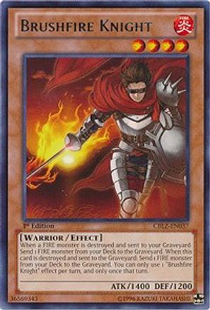 Brushfire Knight [CBLZ-EN037] Rare - Yu-Gi-Oh! - Card Brawlers | Quebec | Canada |