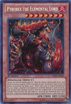 Pyrorex the Elemental Lord [CBLZ-EN040] Secret Rare - Yu-Gi-Oh! - Card Brawlers | Quebec | Canada |