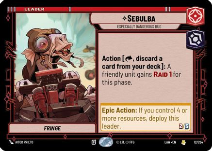 Sebulba - Especially Dangerous Dug (12/264) - A Lawless Time - A Lawless Time - Card Brawlers | Quebec | Canada |