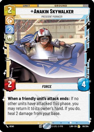 Anakin Skywalker - Prescient Podracer (88/264) - A Lawless Time - A Lawless Time - Card Brawlers | Quebec | Canada |