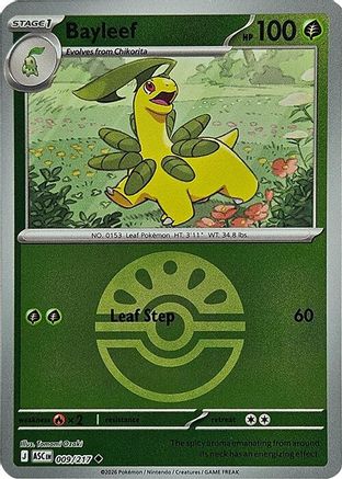 Bayleef (Friend Ball) (009/null) - Reverse Holofoil [ME Ascended Heroes] - ME: Ascended Heroes - Card Brawlers | Quebec | Canada |