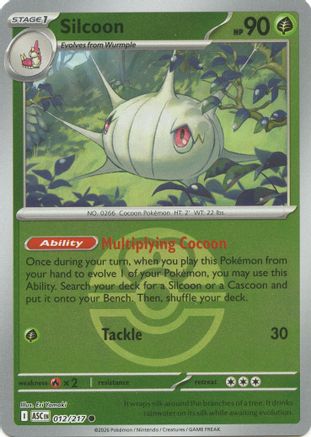 Silcoon (Love Ball) (012/null) - Reverse Holofoil [ME Ascended Heroes] - ME: Ascended Heroes - Card Brawlers | Quebec | Canada |