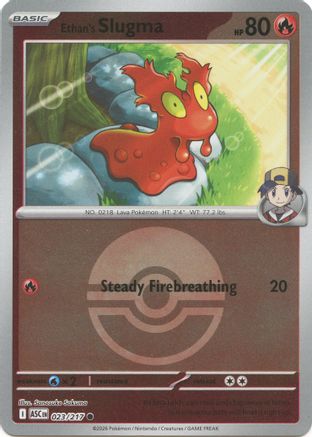 Ethan's Slugma (Poke Ball) (023/null) - Reverse Holofoil [ME Ascended Heroes] - ME: Ascended Heroes - Card Brawlers | Quebec | Canada |